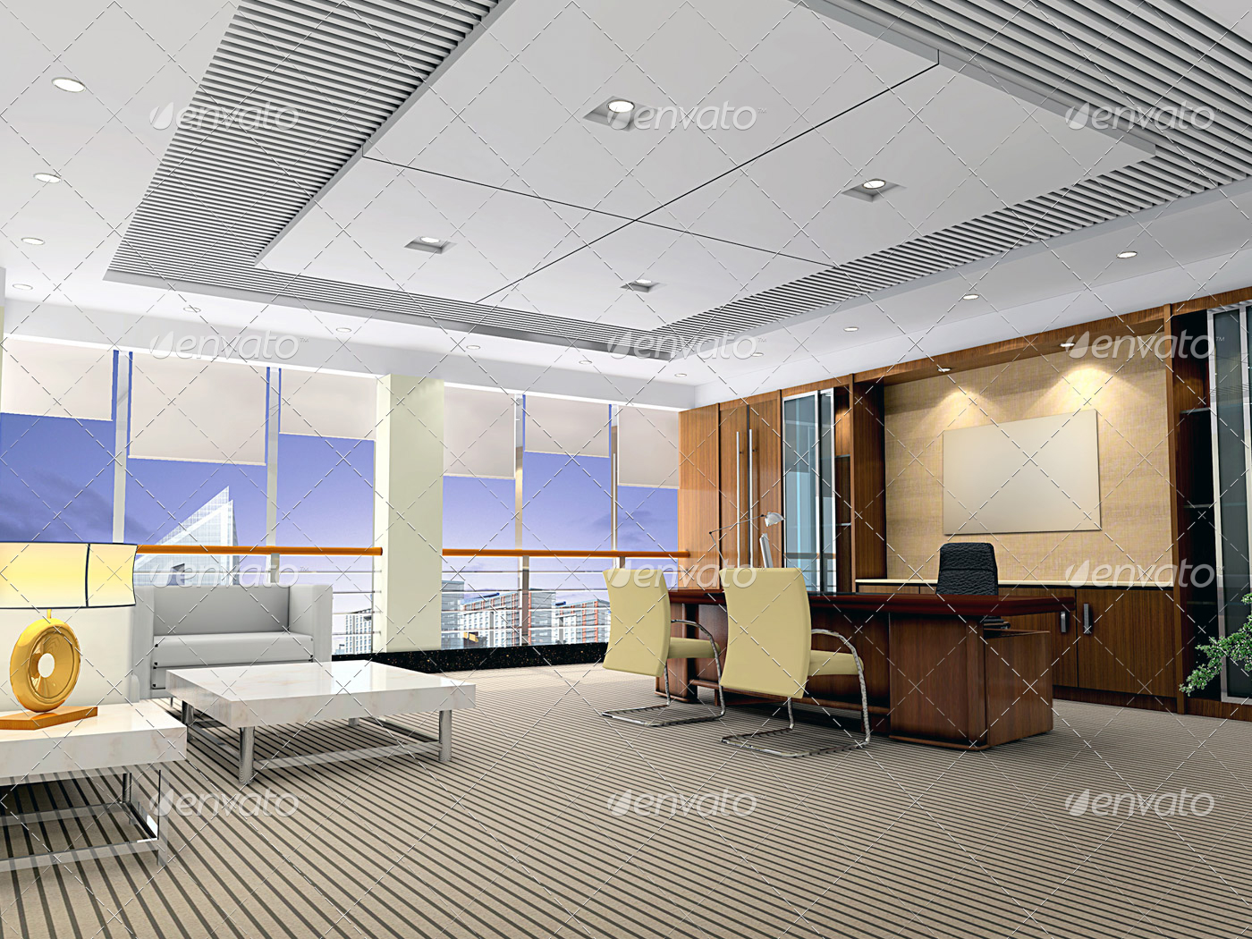 photodune-4015649-3d-modern-office-room-m