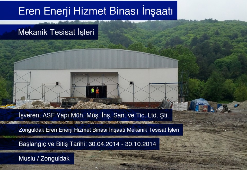 EREN ENERJİ HİZMET BİNASI İNŞAATI / ZONGULDAK